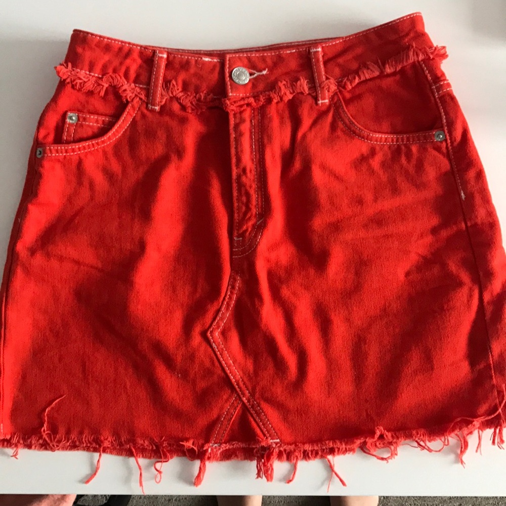 Orange skirt
